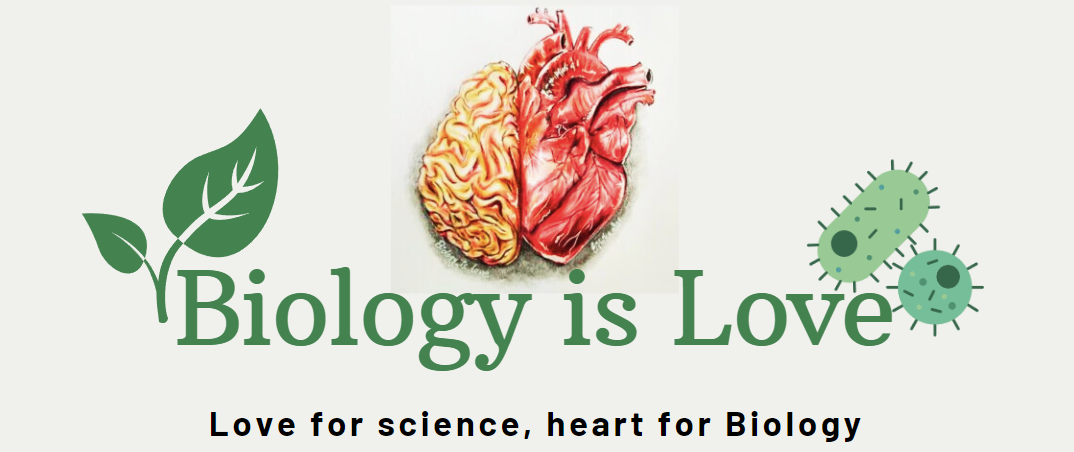 Biology is love logo