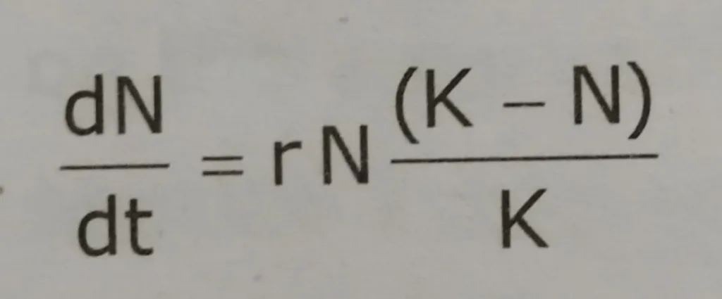 The Lotka-Volterra model equation for interspecific competition is based on the Verhulst-Pearl logistic growth equation: